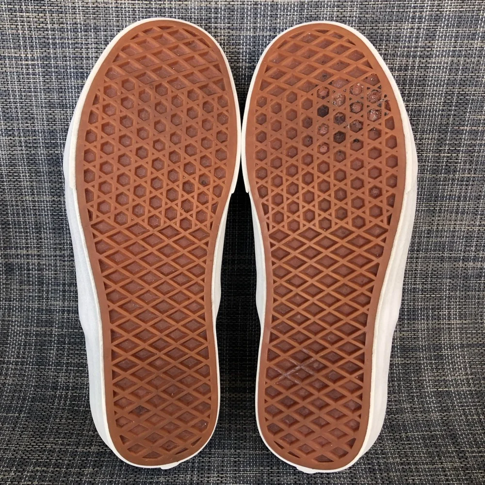 Vans Green and White Slip-On Sneakers - Picture 12 of 13